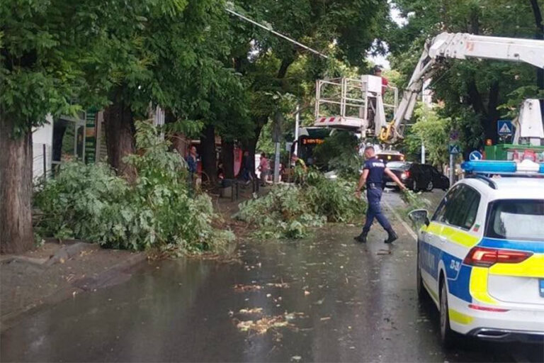 След буря в Стара Загора обработват над 40 сигнала